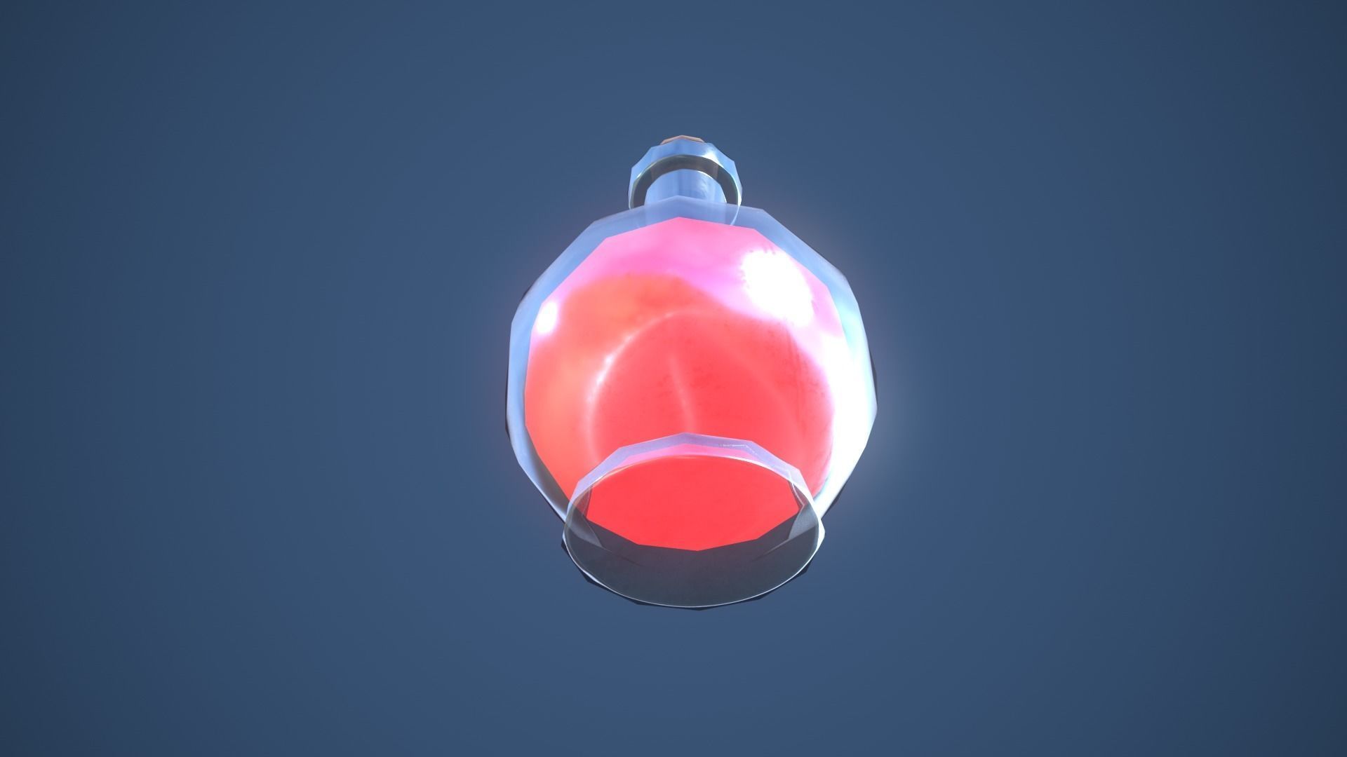 Stylized Large Alchemy Potion Low-poly 3D model_6