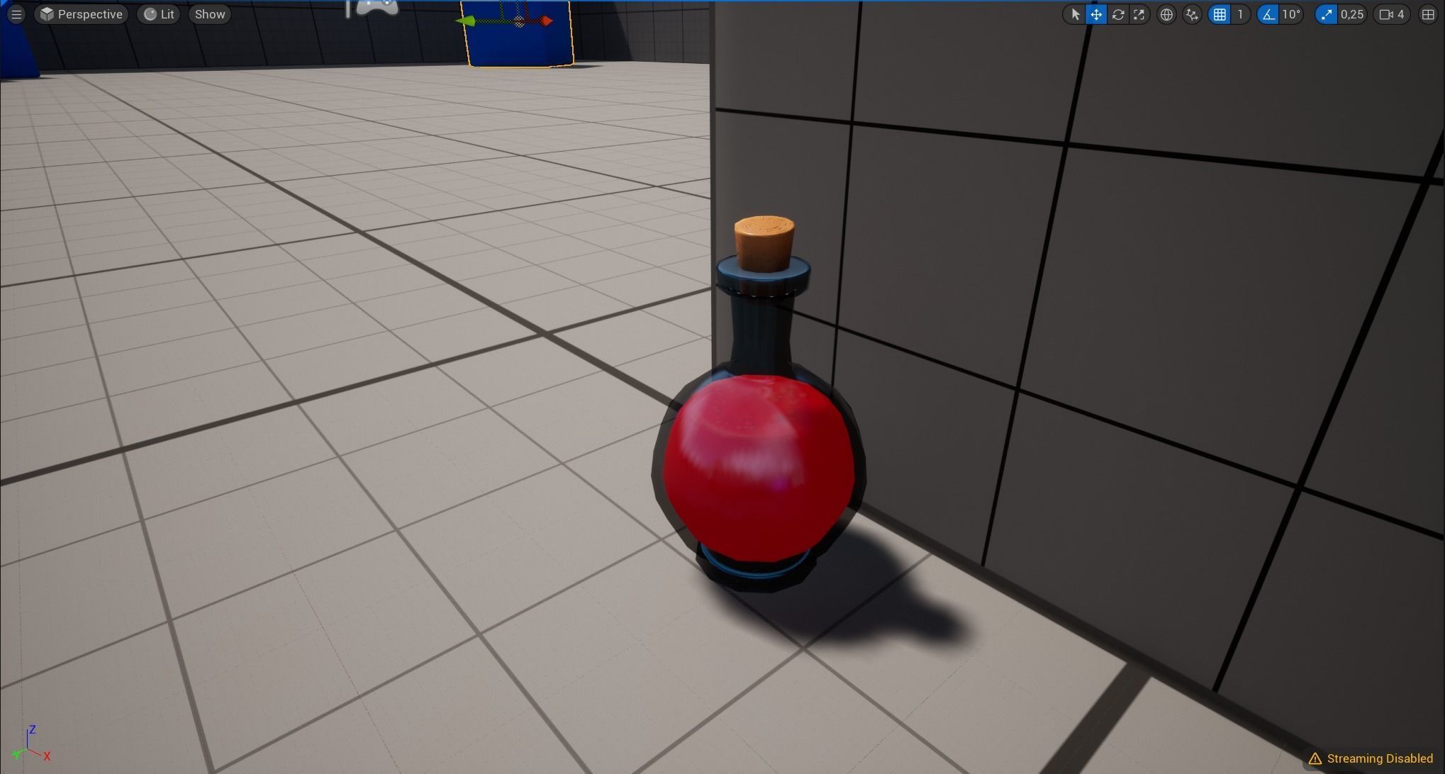 Stylized Large Alchemy Potion Low-poly 3D model_12