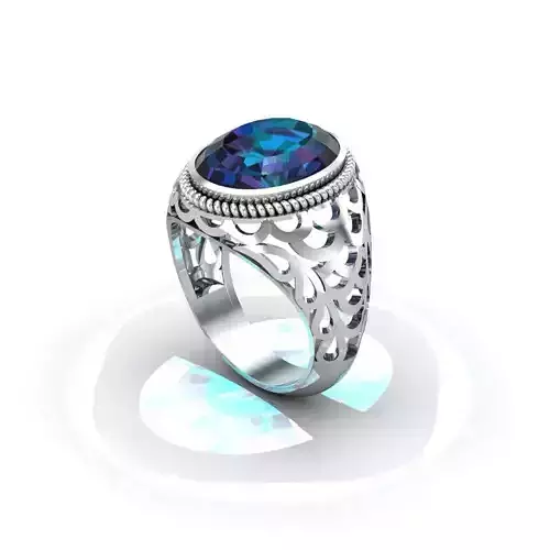 Beautiful turkish oval ring for man