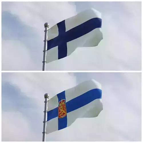 Animated Finland Flags