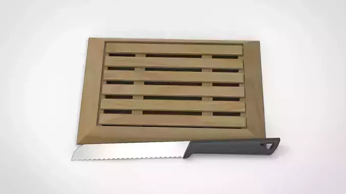 L1ghtBl bread cutting board and knife