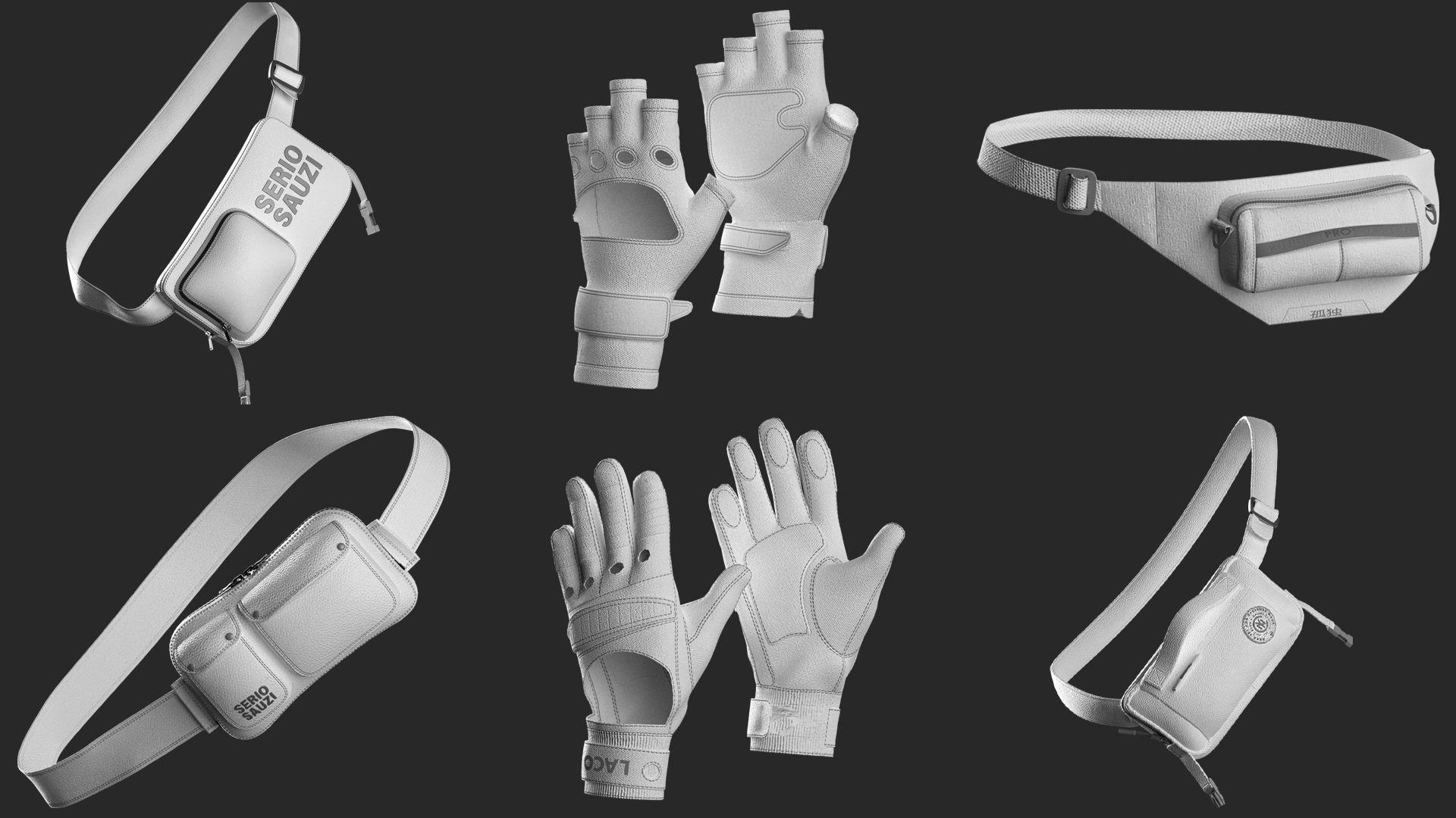 18 Basic Accessories Pack - Marvelous - CLO Project file 3D model_3