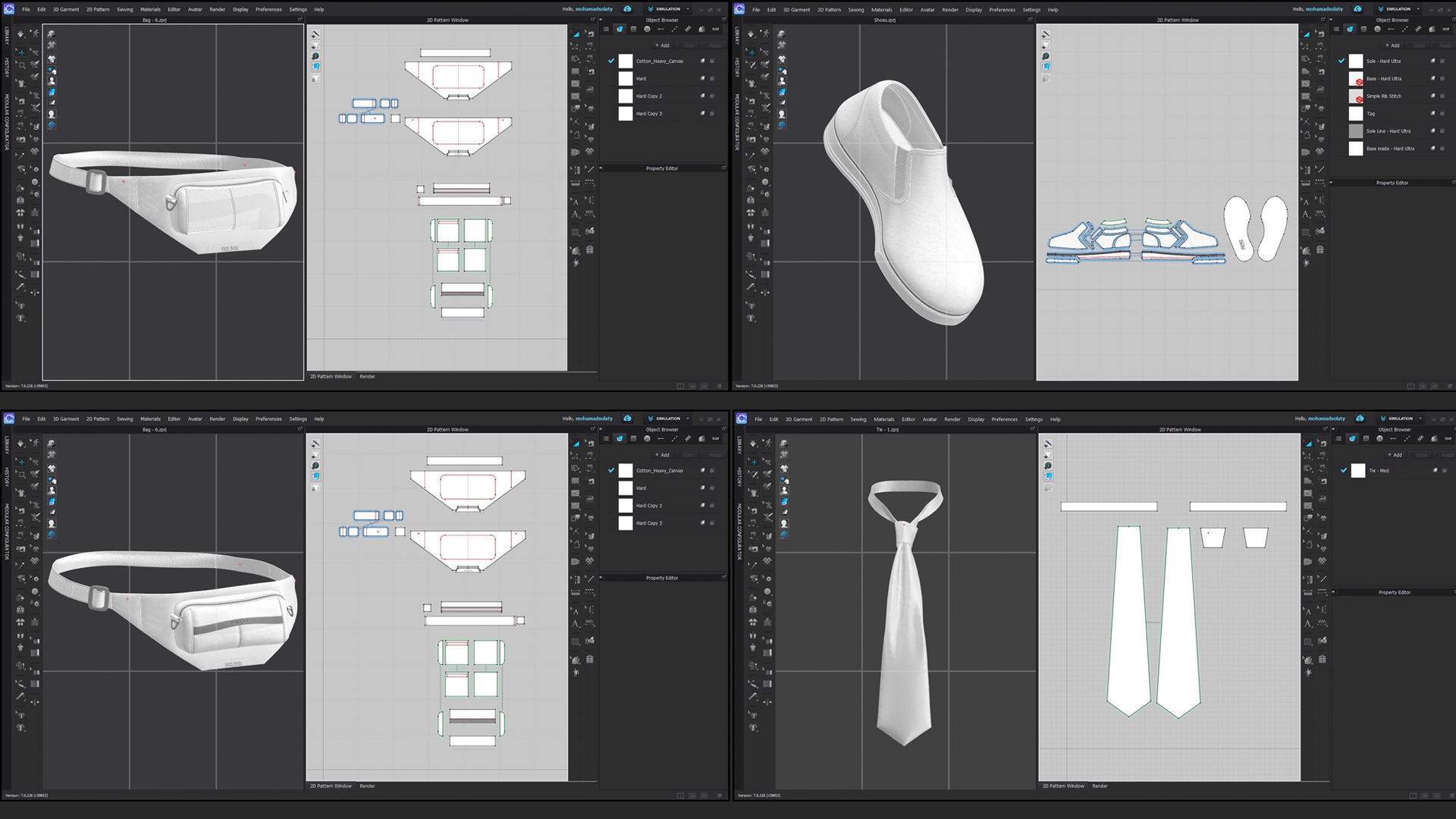 18 Basic Accessories Pack - Marvelous - CLO Project file 3D model_12