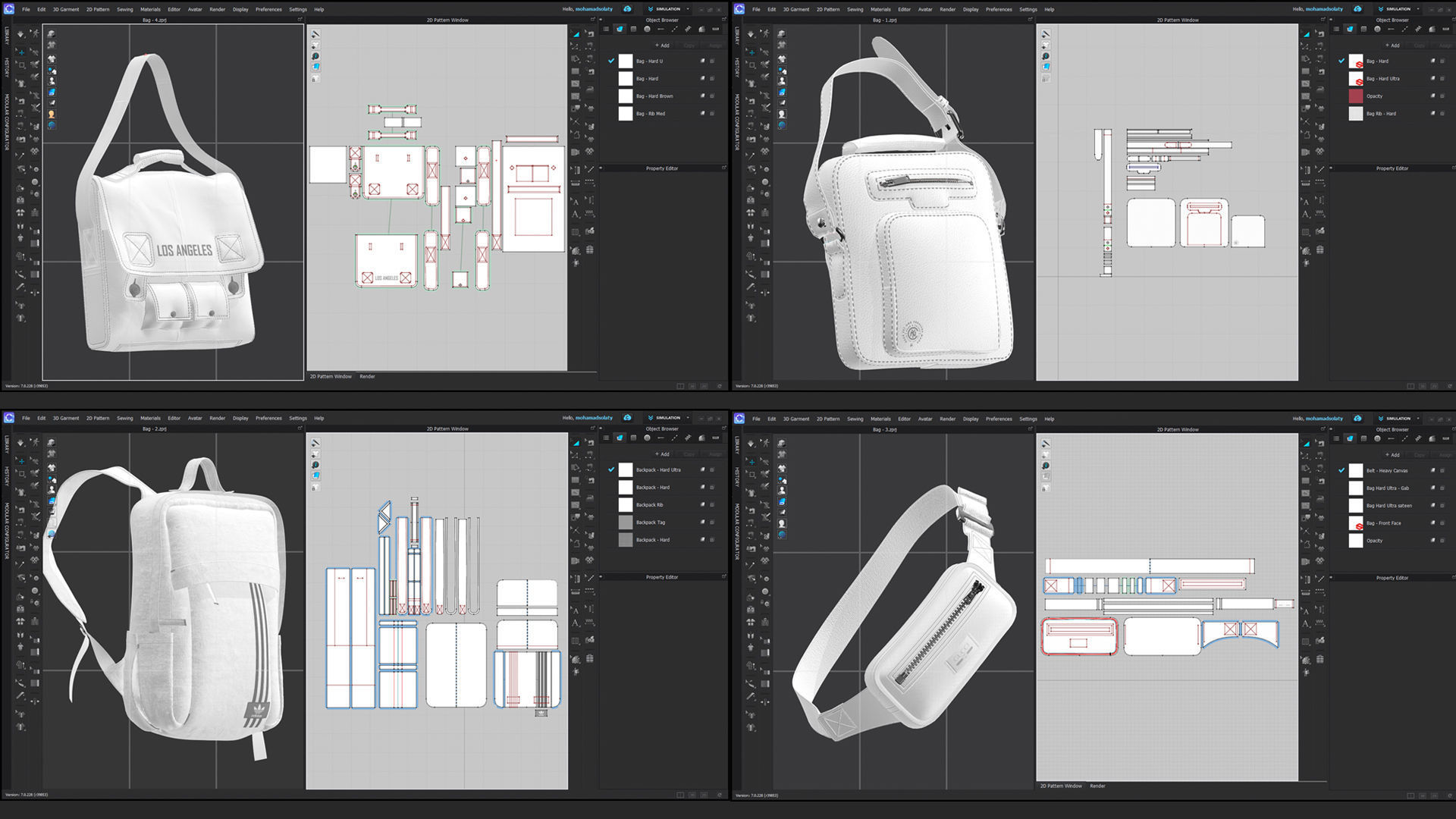 18 Basic Accessories Pack - Marvelous - CLO Project file 3D model_9