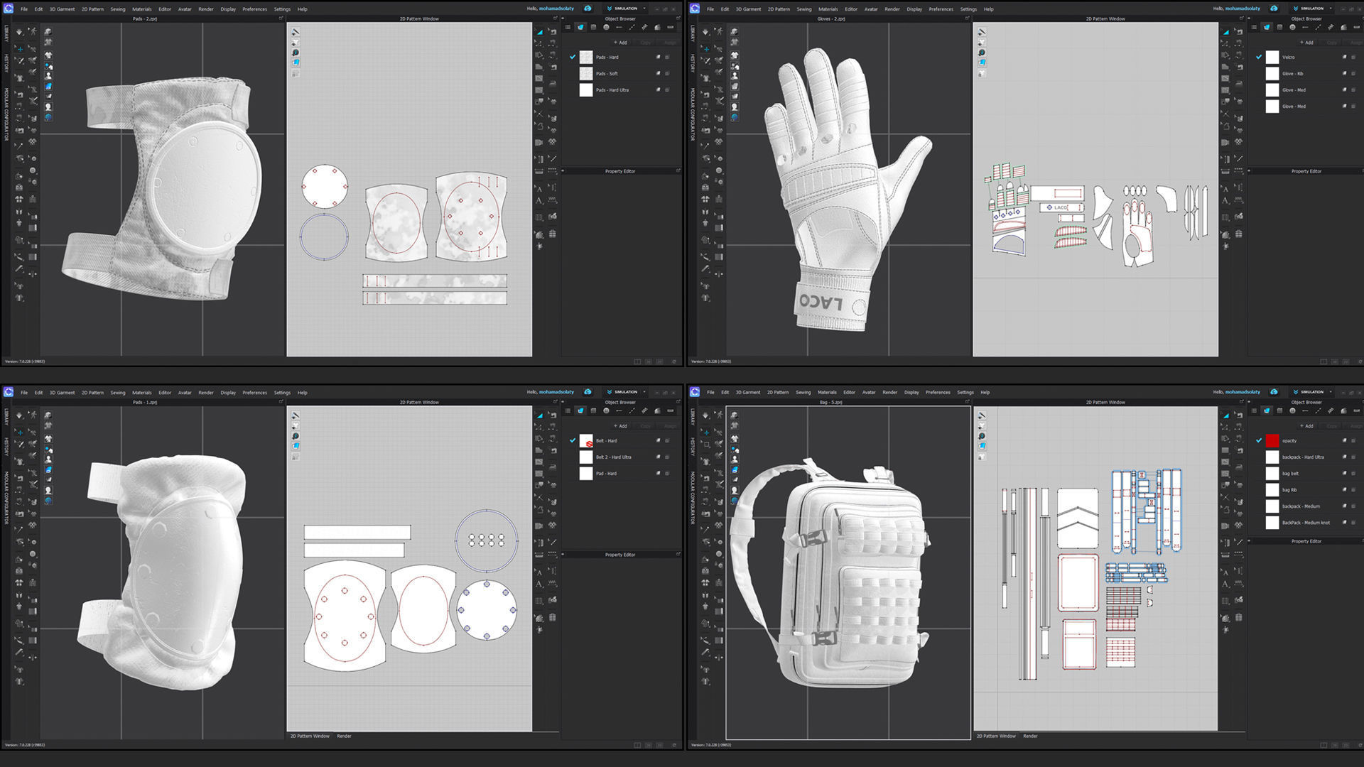 18 Basic Accessories Pack - Marvelous - CLO Project file 3D model_11