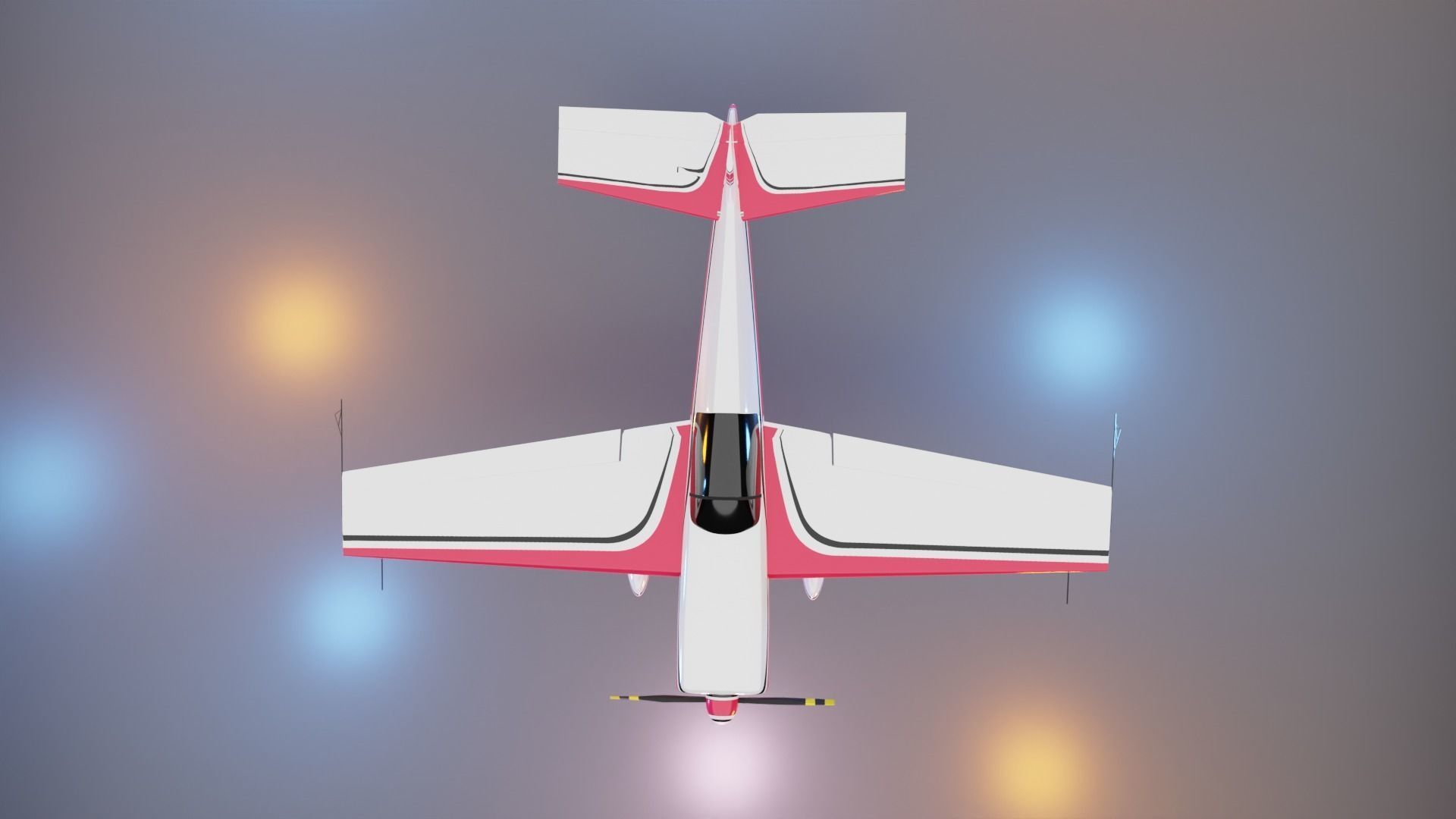 Plane - 3D print model two airplanes 3D print model_11