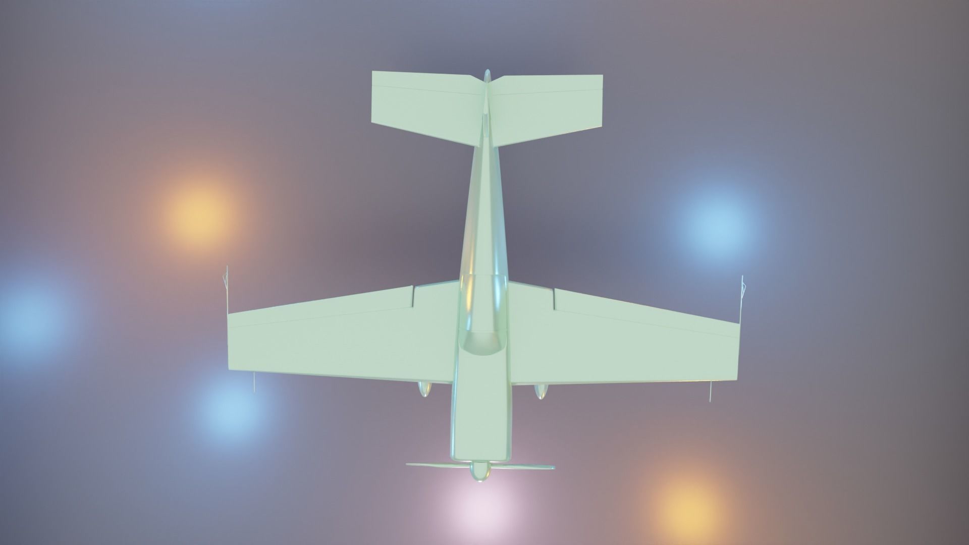 Plane - 3D print model two airplanes 3D print model_10