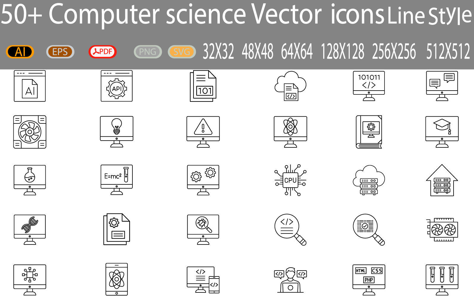 Computer Science Icon Pack 3D model_2