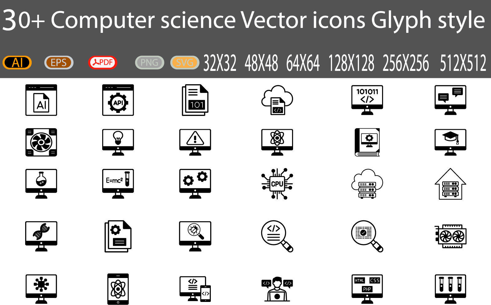 Computer Science Icon Pack 3D model_1