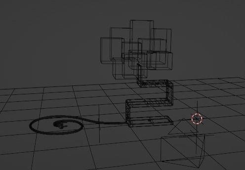 Table Lamp Low-poly 3D model_8