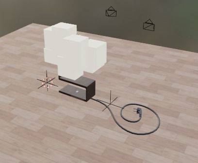 Table Lamp Low-poly 3D model_16