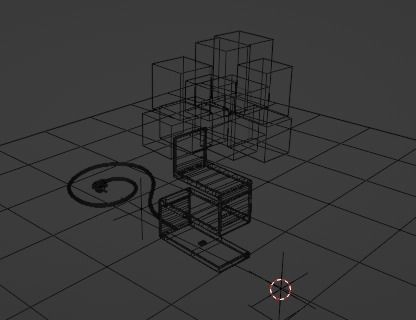 Table Lamp Low-poly 3D model_19