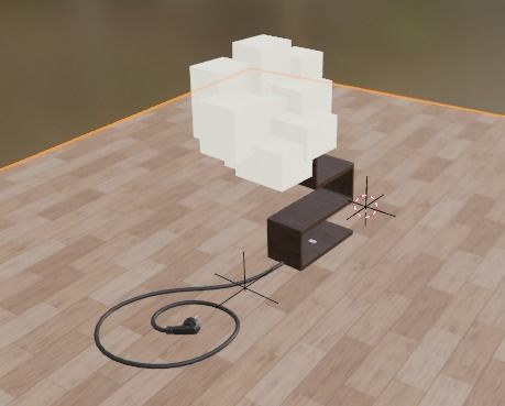 Table Lamp Low-poly 3D model_14