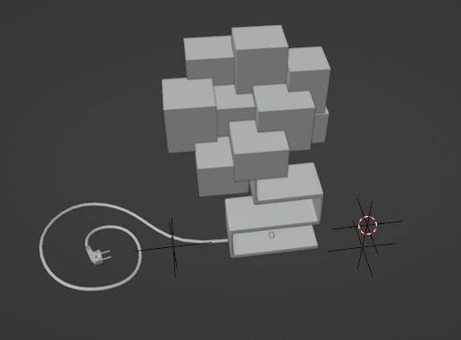 Table Lamp Low-poly 3D model_25