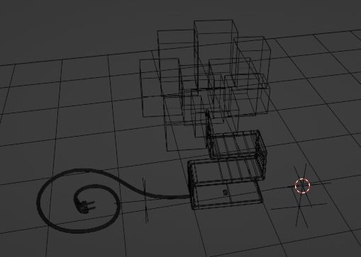 Table Lamp Low-poly 3D model_24