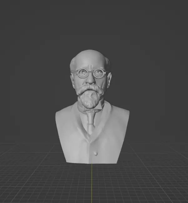 Edmund Husserl 3D print model_0