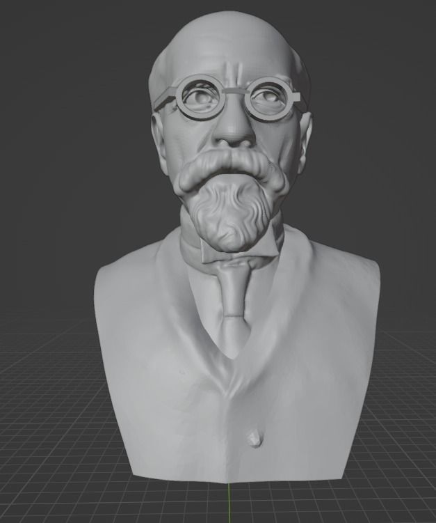 Edmund Husserl 3D print model_1