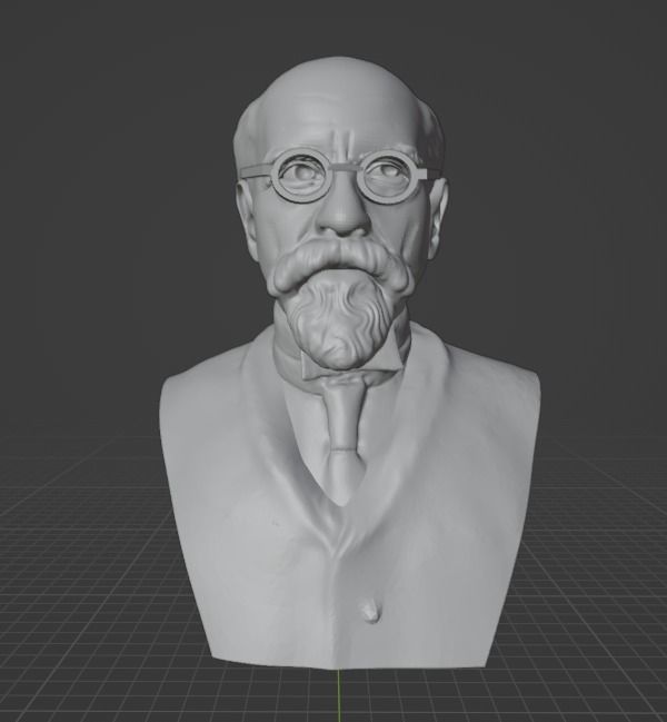 Edmund Husserl 3D print model_17