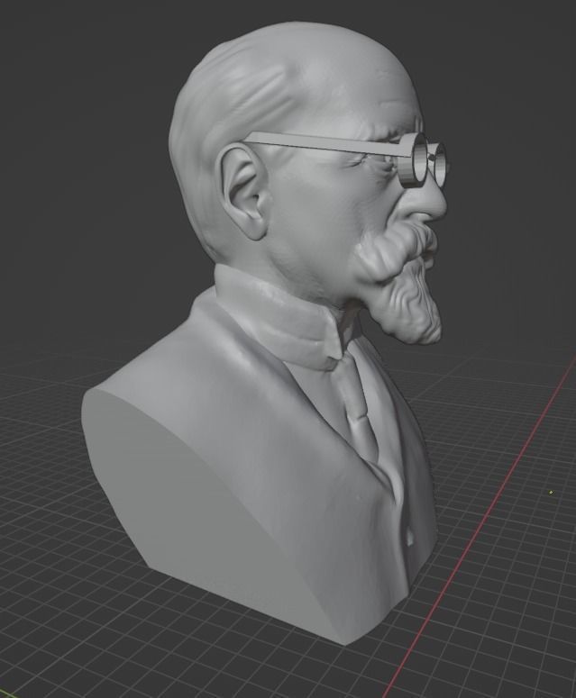 Edmund Husserl 3D print model_18