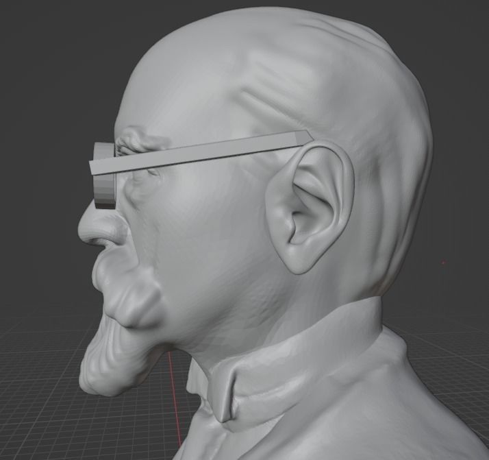 Edmund Husserl 3D print model_14