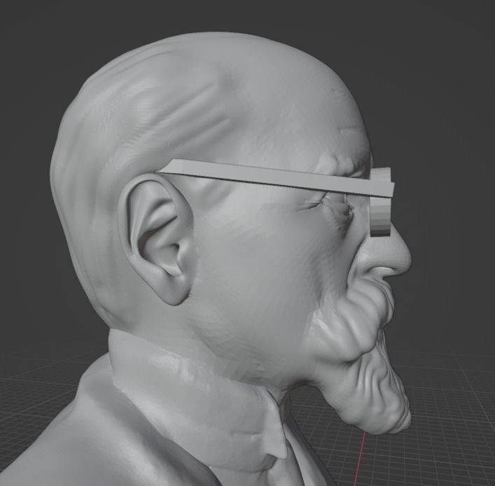 Edmund Husserl 3D print model_19