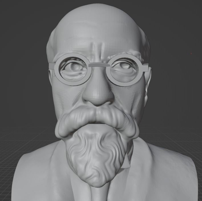 Edmund Husserl 3D print model_12