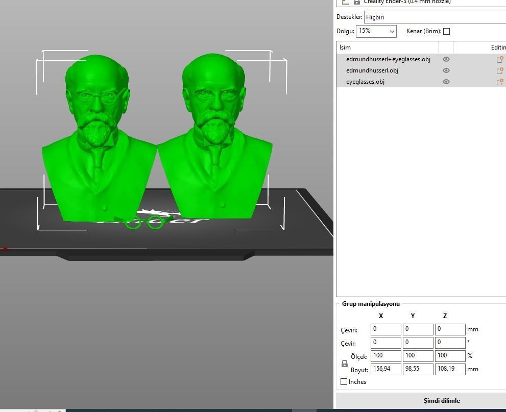 Edmund Husserl 3D print model_9
