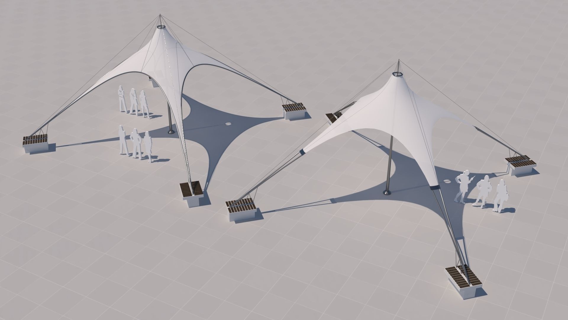 Tensile Fabric Structure -7 3D model_1