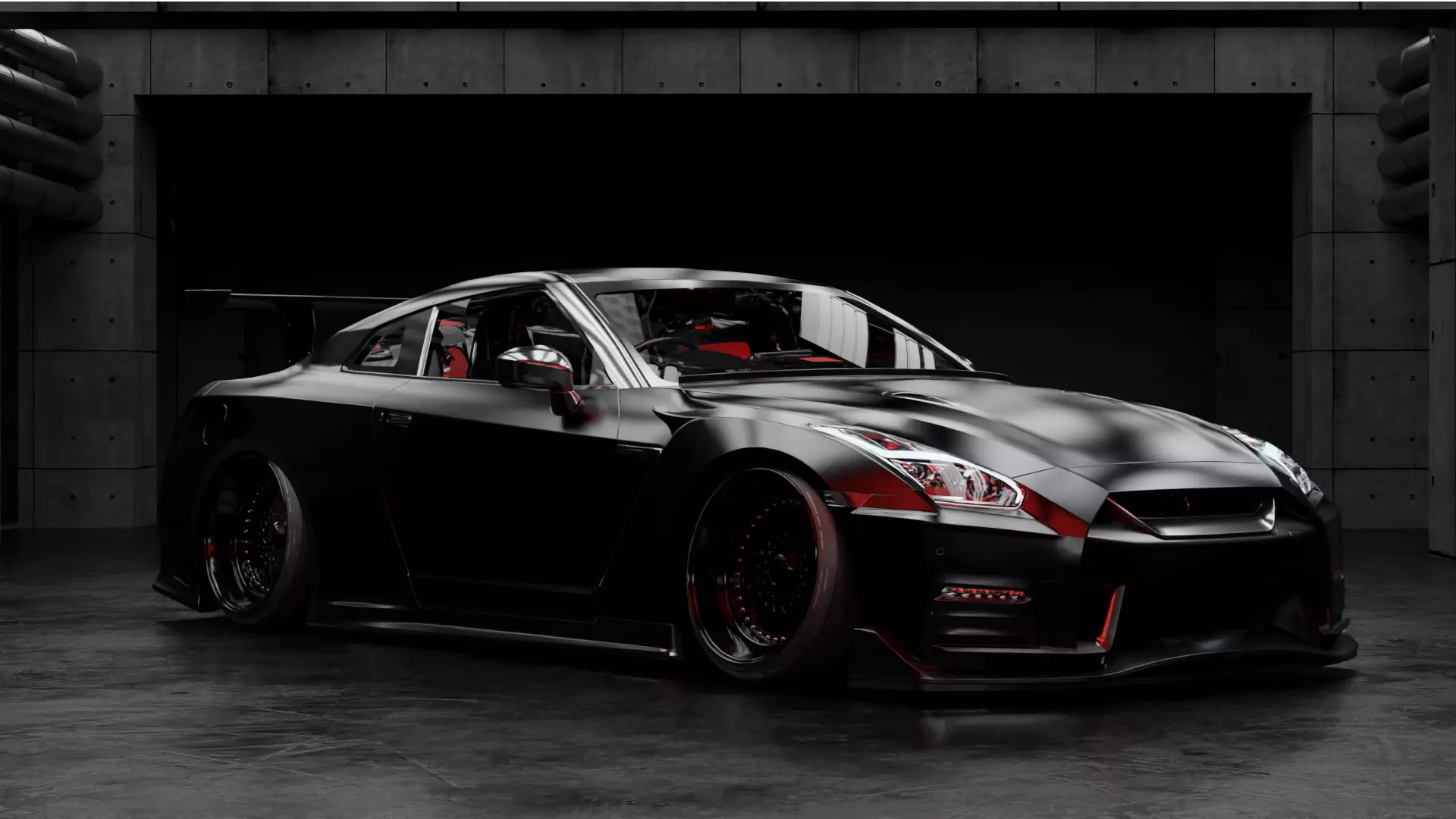 Ready 3D Garage Model 3D model_0