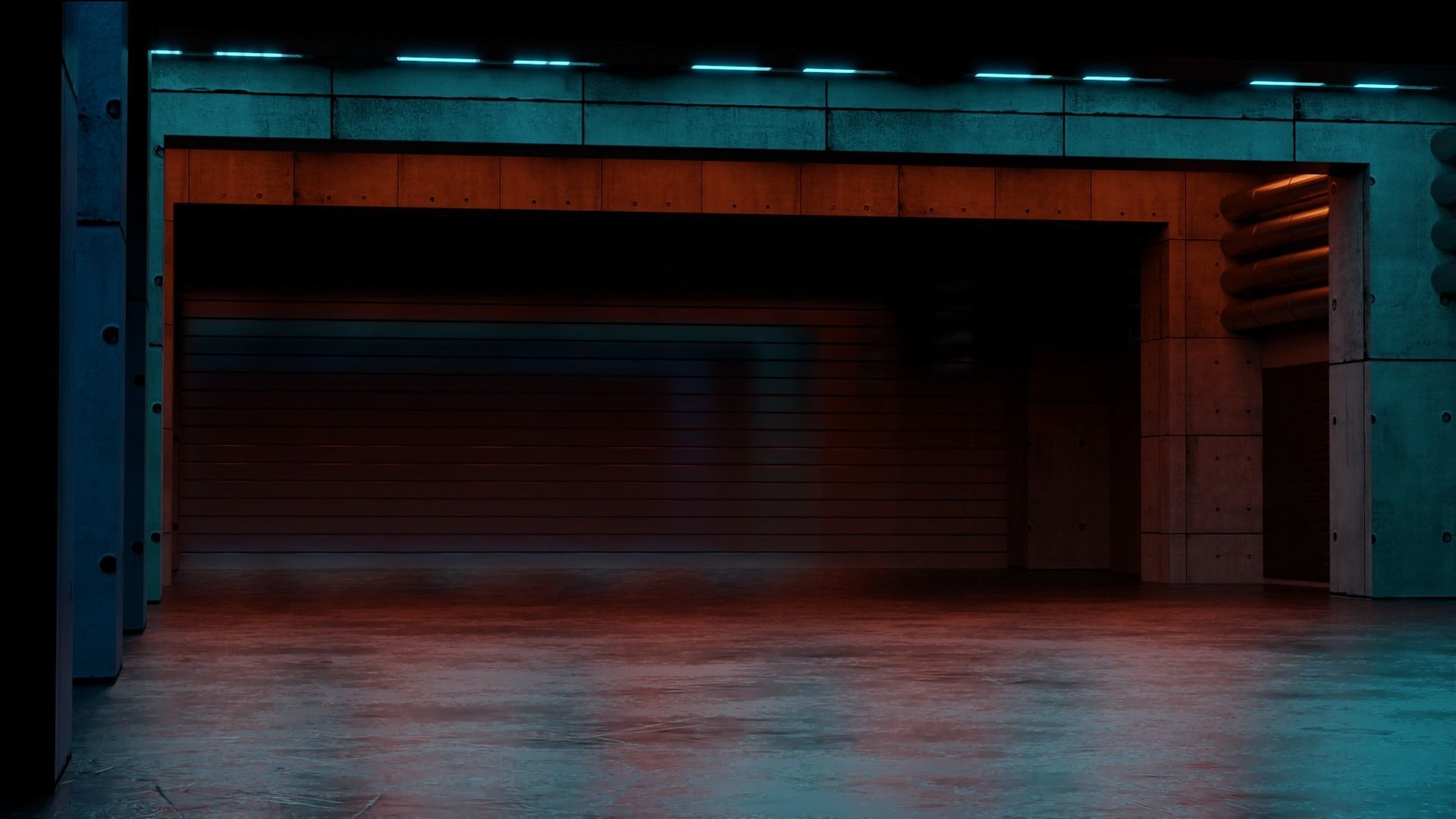 Ready 3D Garage Model 3D model_4