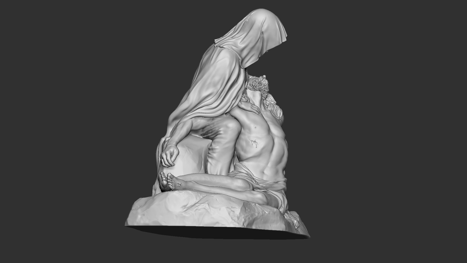 Jesus Sculpture 09 3D print model_11