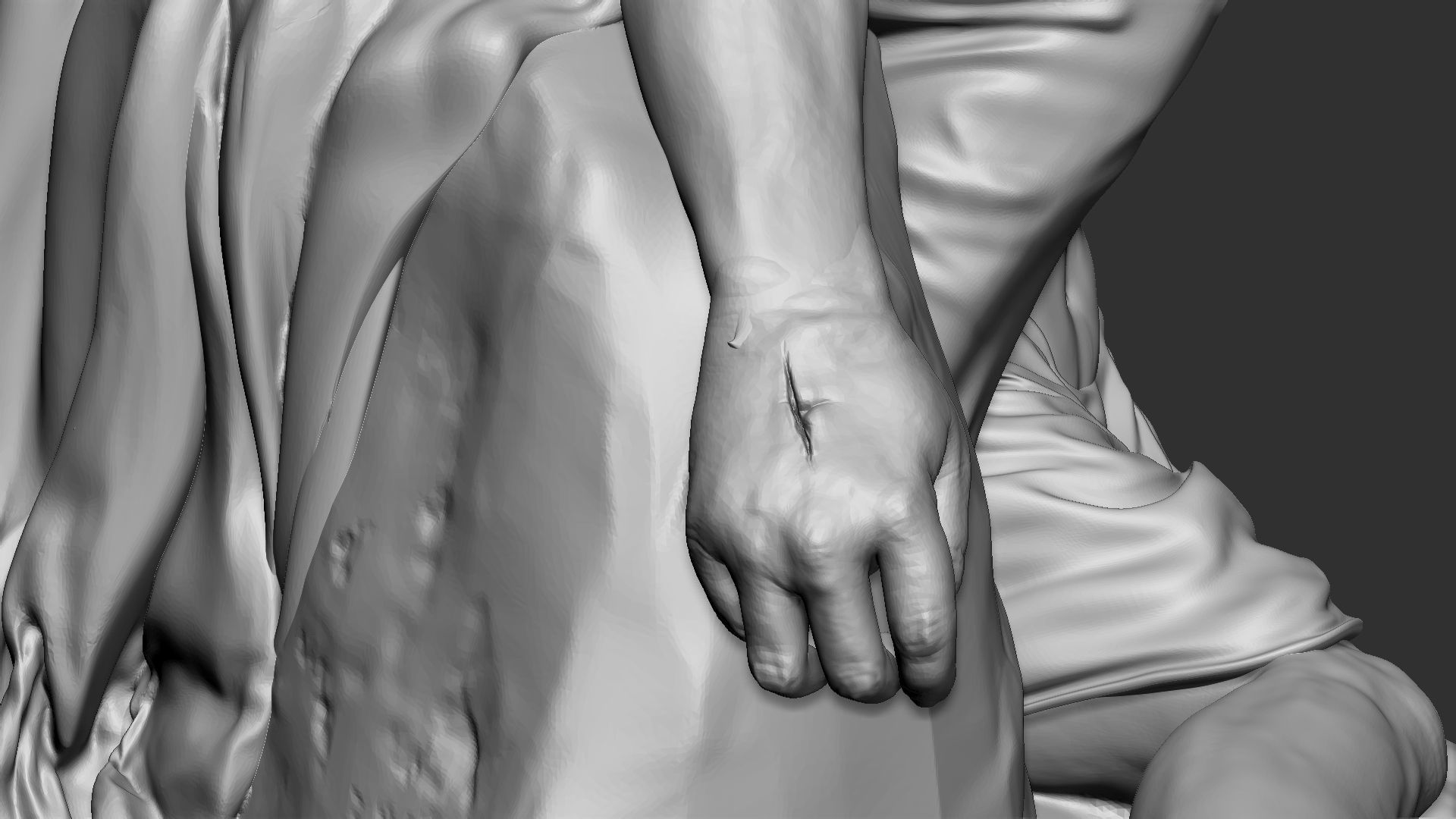 Jesus Sculpture 09 3D print model_15