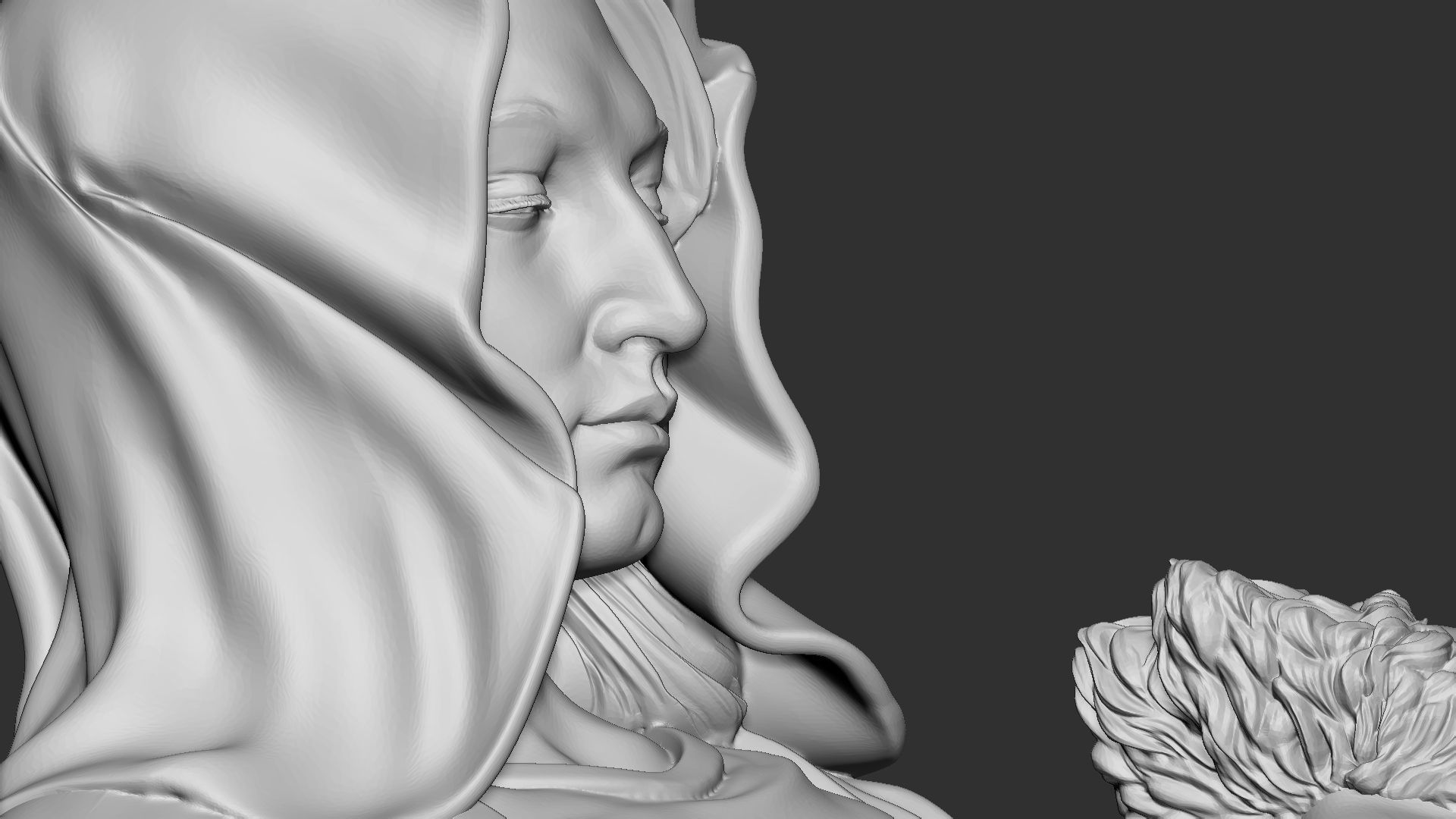 Jesus Sculpture 09 3D print model_23