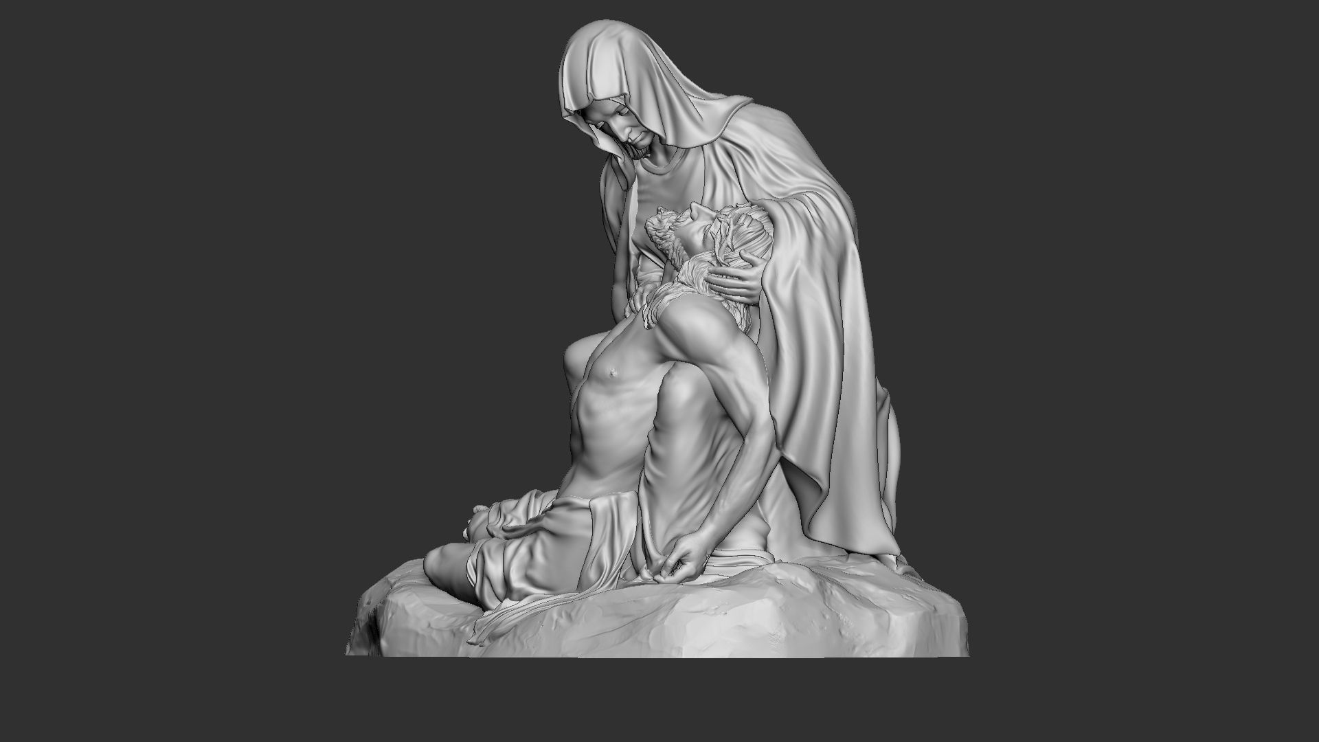 Jesus Sculpture 09 3D print model_26