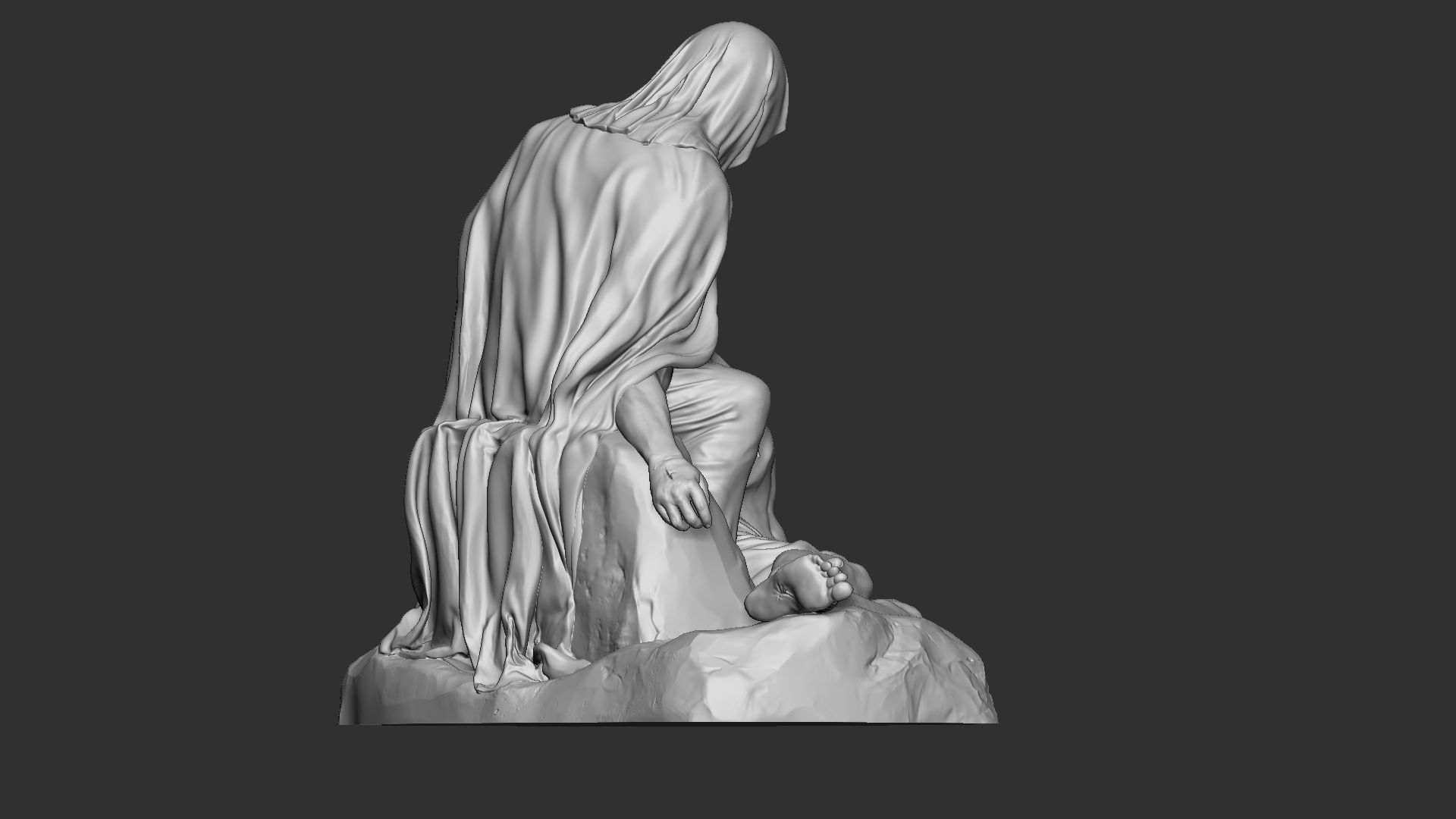 Jesus Sculpture 09 3D print model_10