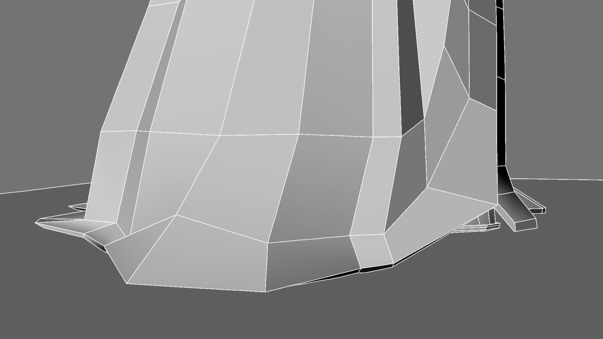 Queen woman in golden dress 3D model_41