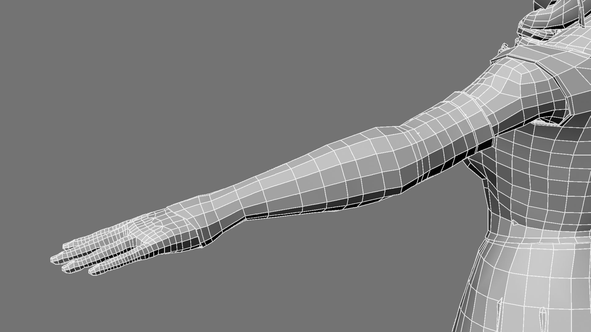 Queen woman in golden dress 3D model_52