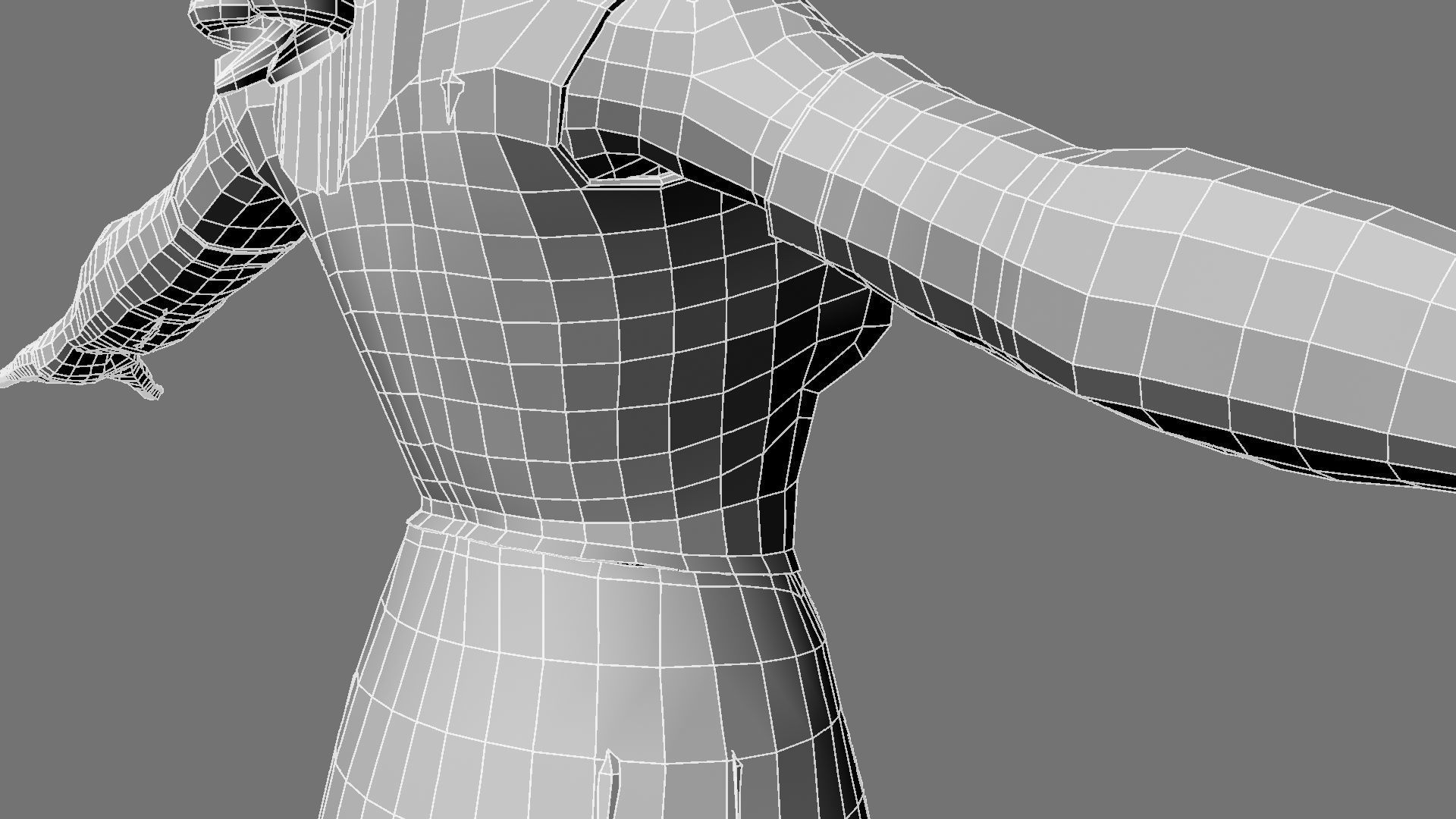 Queen woman in golden dress 3D model_35