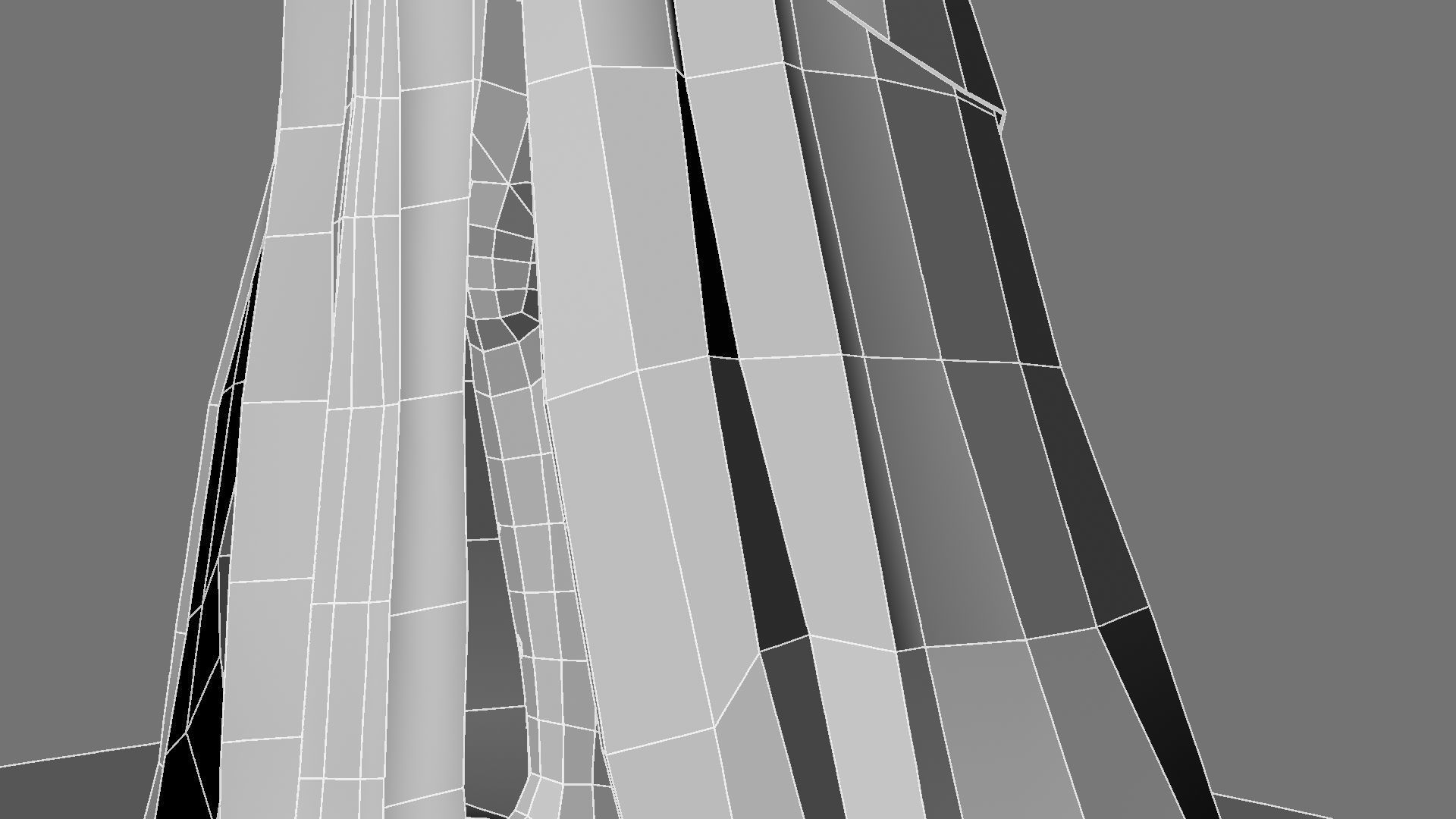 Queen woman in golden dress 3D model_38