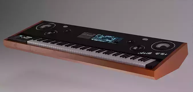 Piano Electric keyboard - Corona Render