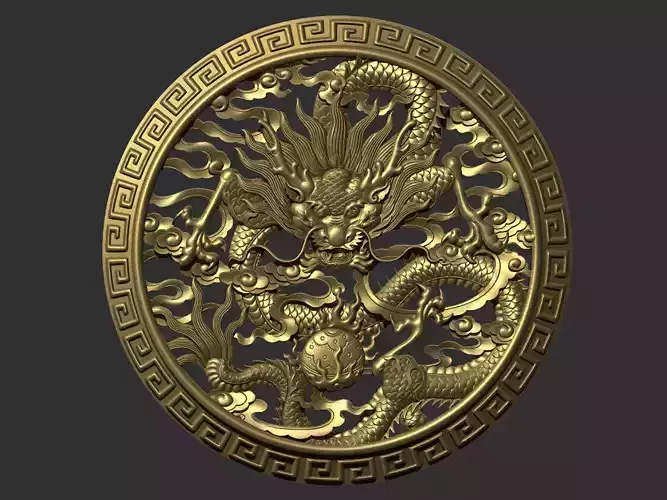 dragon gold medallion