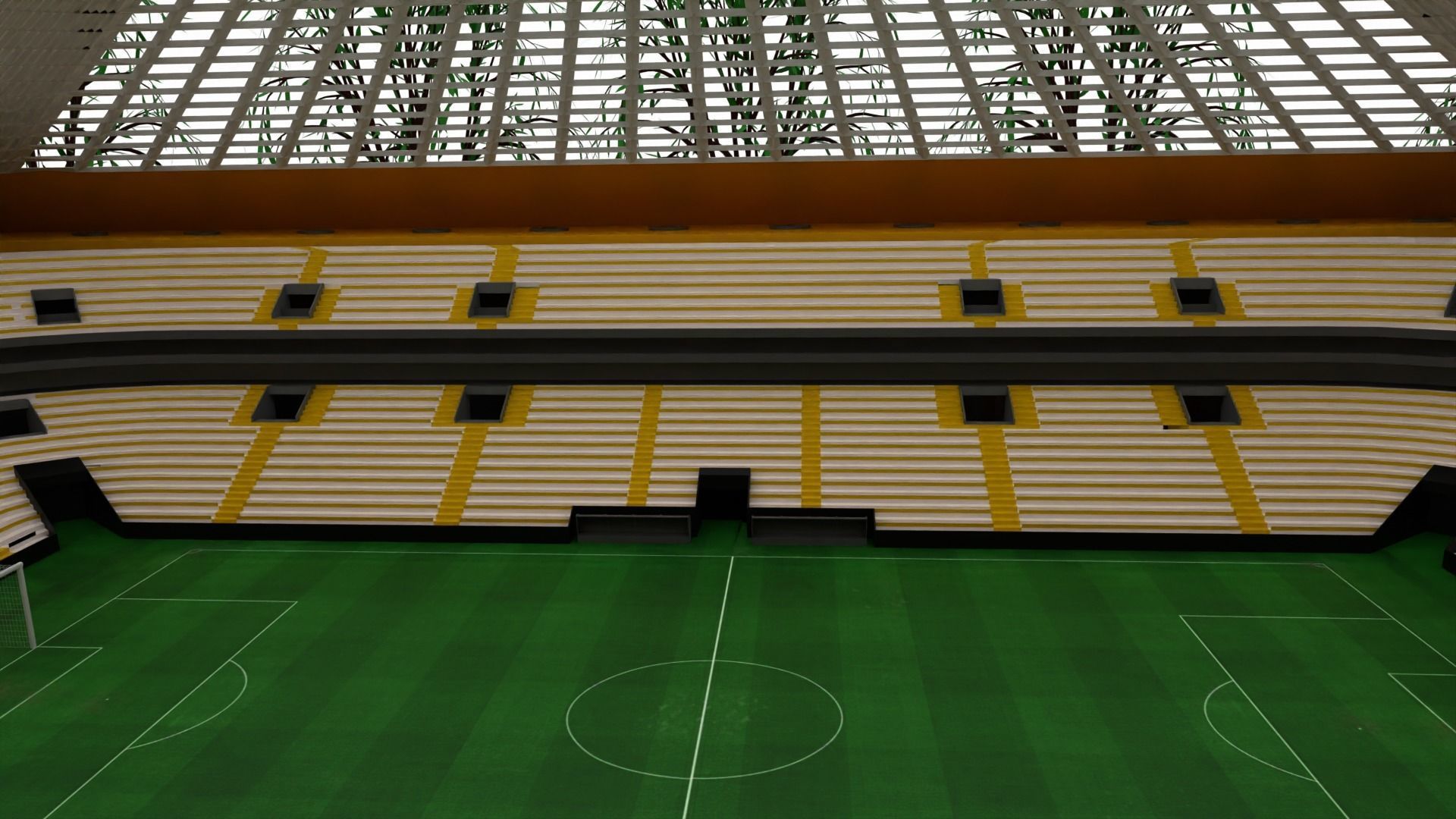 Football Stadium Low-poly 3D model_2