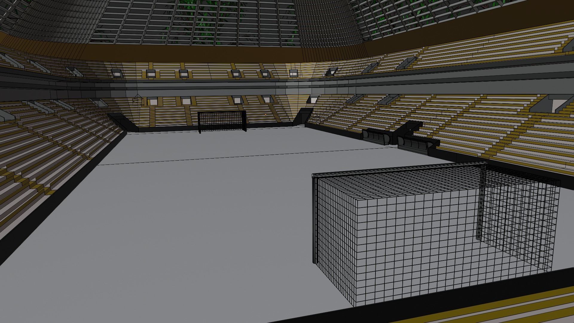 Football Stadium Low-poly 3D model_7