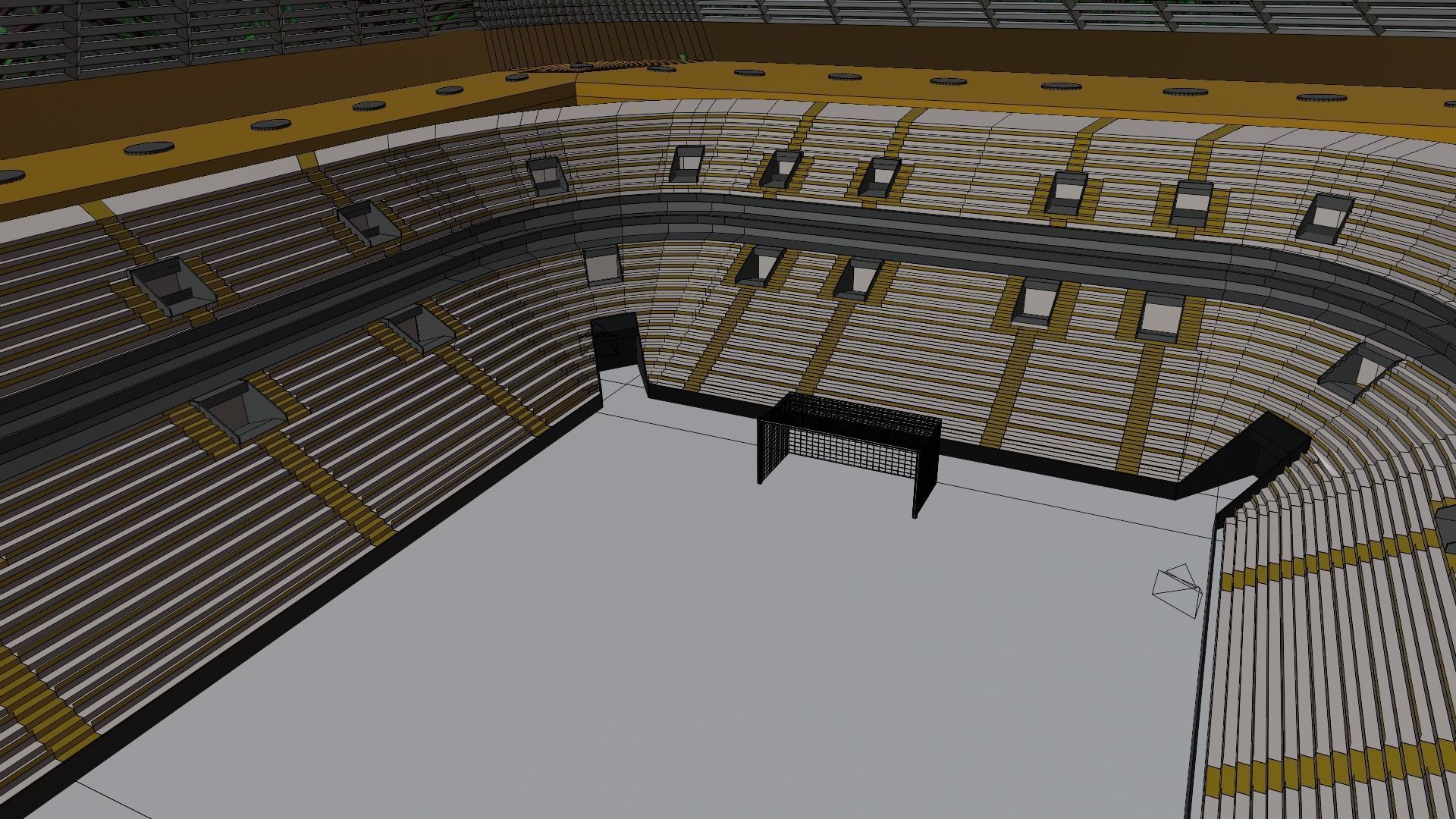 Football Stadium Low-poly 3D model_8