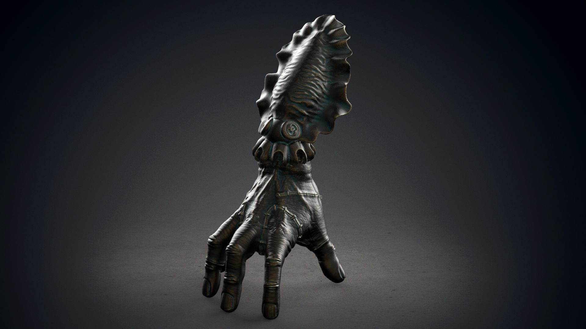 Hand Thing with squid head  unforgettable piece 3D print model_8