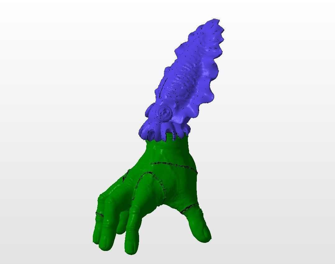 Hand Thing with squid head  unforgettable piece 3D print model_12