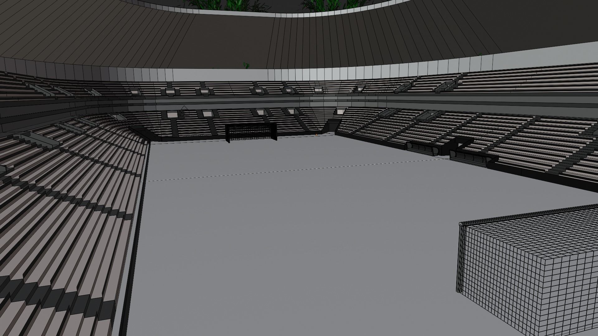 Football Stadium Low-poly 3D model_7