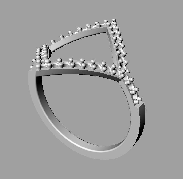 Goemetric Diamond Ring 3D print model_20