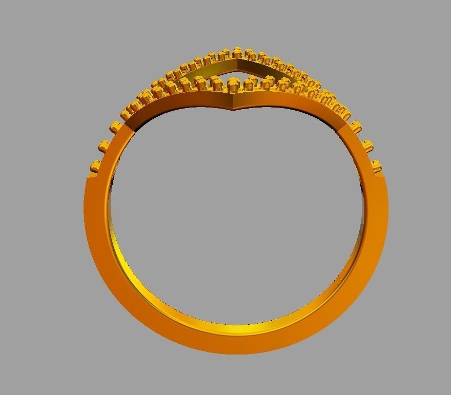 Goemetric Diamond Ring 3D print model_10