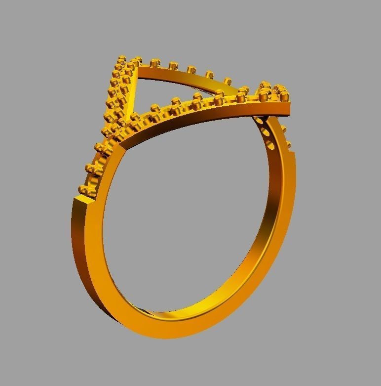 Goemetric Diamond Ring 3D print model_8